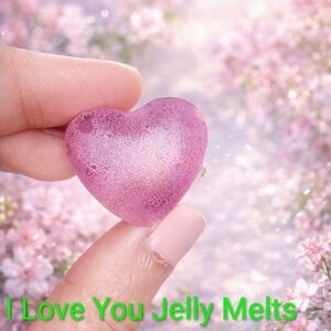 Heart-Shaped Pink Jelly Candle Melts